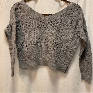 💙 mix & match 4/$15 bundle 💙 grey crop sweater